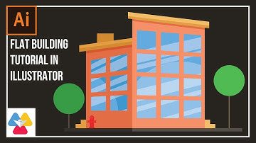 How to Draw a BUILDING Step by Step - Illustrator Tutorial