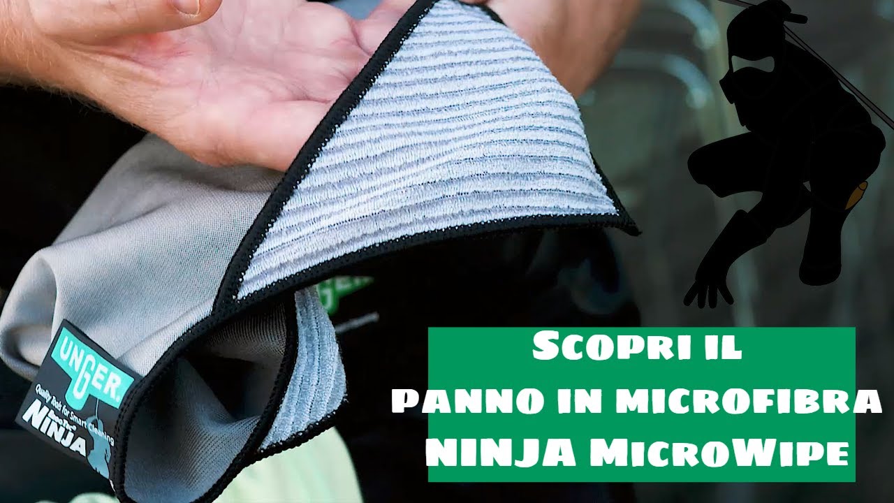 Il panno in microfibra ErgoTec NINJA: il miglior panno in microfibra per la  pulizia dei vetri 