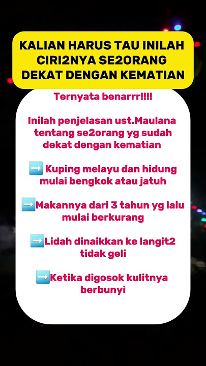 Kalian harus tau inilah ciri2 se2orang dekat dgn kematian #shortvideo #quotes #murrotal #videoviral