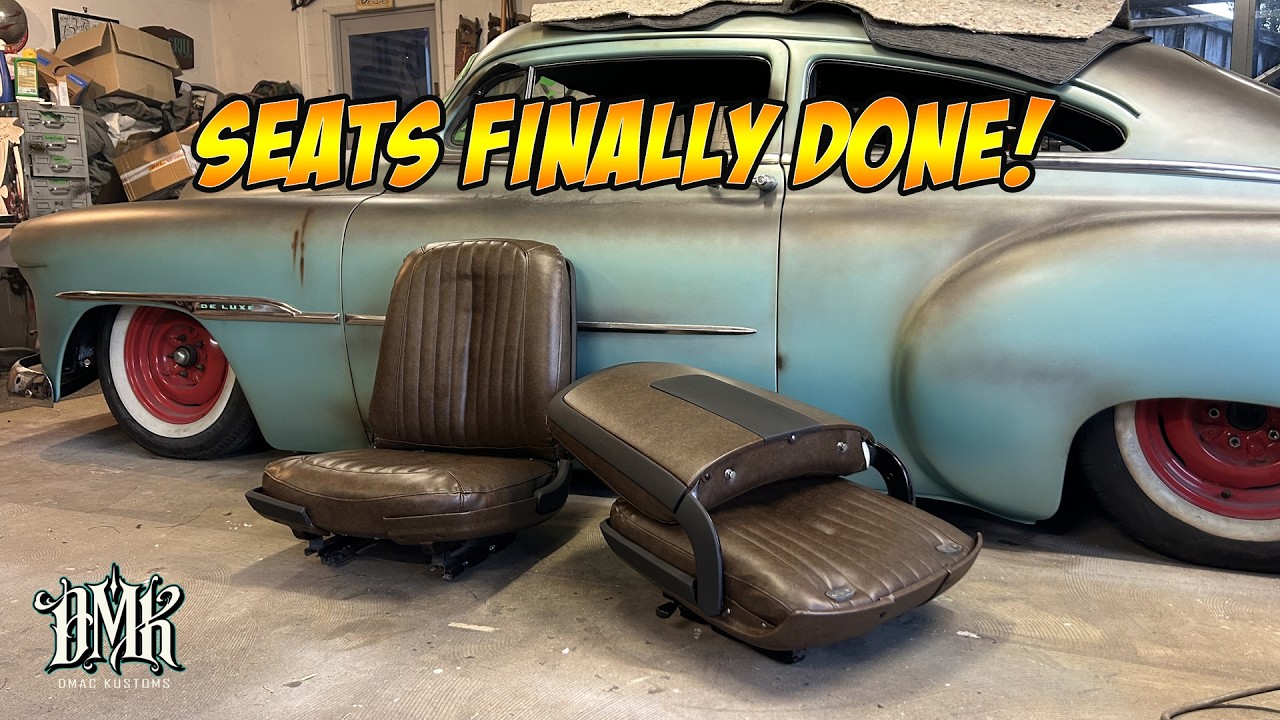 Fitting My DIY Seat Covers! '65 T-Bird Seats Final Assembly
