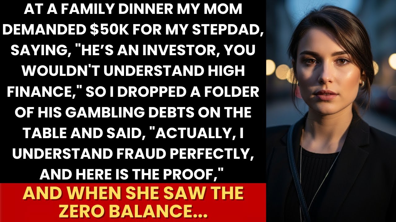 Mom Said “You Don’t Understand High Finance”—Until I Dropped His Gambling Debts and Proved the Fraud
