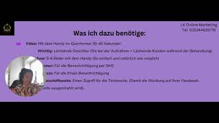 Jetzt Kostenlose Unverbindliche Testwoche Mit Der Lisa Von Lk Online Marketing Sichern