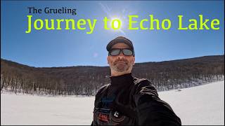 The Grueling Journey to Echo Lake #love #hiking #snowshoe #catskills #catskills #nature