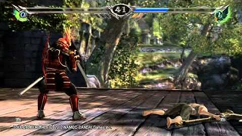 SOULCALIBUR V: (FFXI) WAR vs SAM