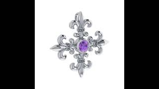 Exquisite symbolism in Croix La Me ’re~ Sterling Silver Pendant TPD355