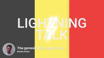 The genesis of an app factory | ⚡️ Lightning Talk | Flutter Belgium