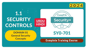 Security Controls - CompTIA Security+ SY0-701 - 1.1
