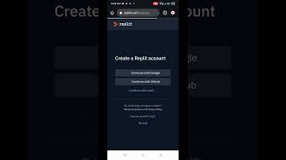 How to create an account in Replit