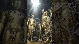 Golden Guardians Ancient Solid Gold Buddha Statues in a Hidden Temple