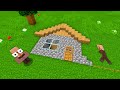 How to BUILD NEW SECRET HOUSE UNDERGROUND in Minecraft ? VILLAGER HOUSE INSIDE DIRT !