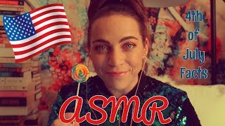 ASMR | 4th of July Facts | Whispered 🍭 Lollipop Sucking