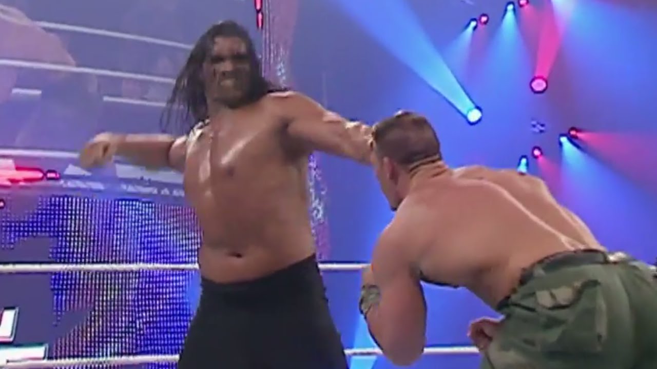 John Cena Vs The Great Khali Saturday Night S Main Event June 2