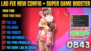 Free Fire Lag Fix Config File | Fix Lag Free Fire 1gb Ram Mobile | FF lag fix New Game Booster 60fps