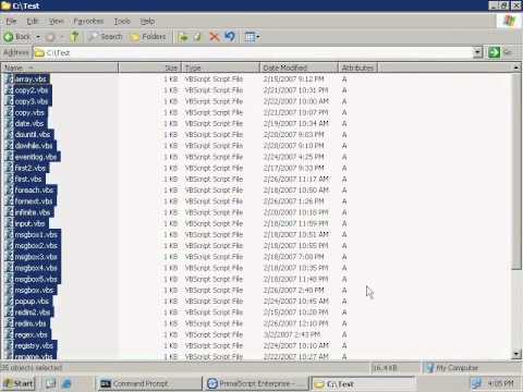 VBScript - Objects (6a - 9) - YouTube