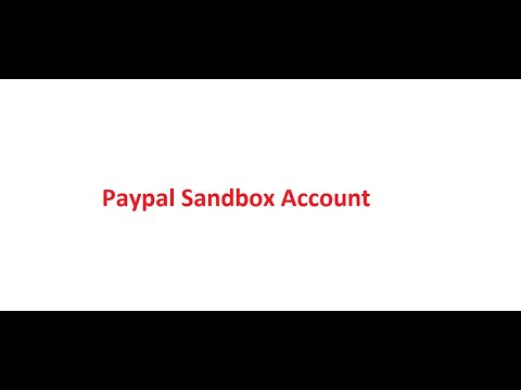 How to Create Paypal SandBox Account and REST Api