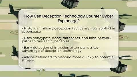 How Can Deception Technology Counter Cyber Espionage? - Tactical Warfare Experts