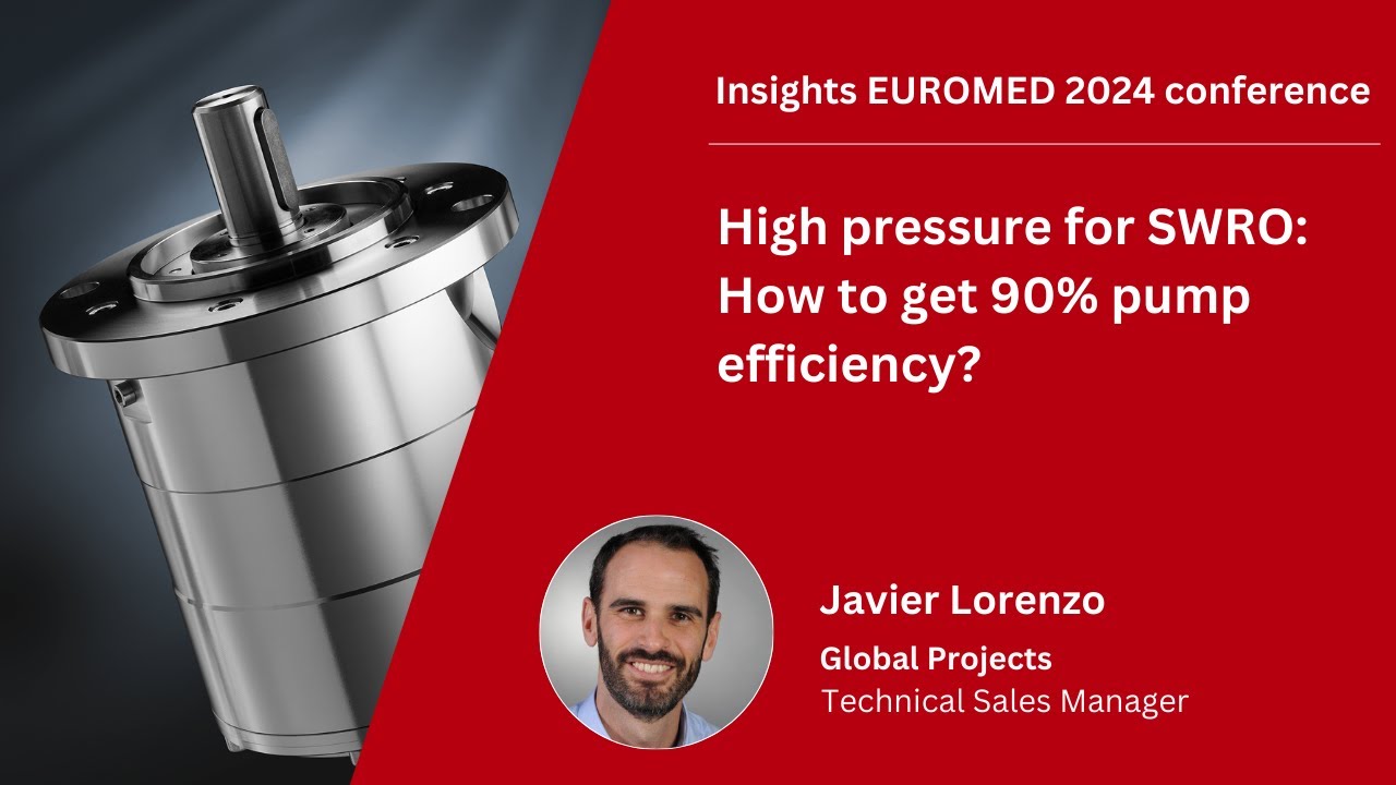 High pressure for SWRO: How to get 90% pump efficiency?