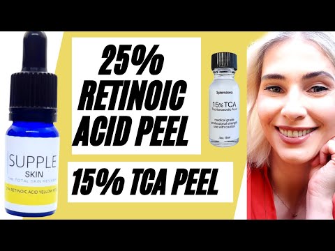 At Home 25% Retinoic Acid Peel + 15% TCA Peel/Knee Scar Update #tca #retinoicacidpeel #chemicalpeel