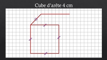 Représenter un cube en perspective cavalière
