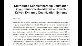 Distributed Set Membership Estimation Over Sensor Networks via an Event Driven Dynamic Quantization