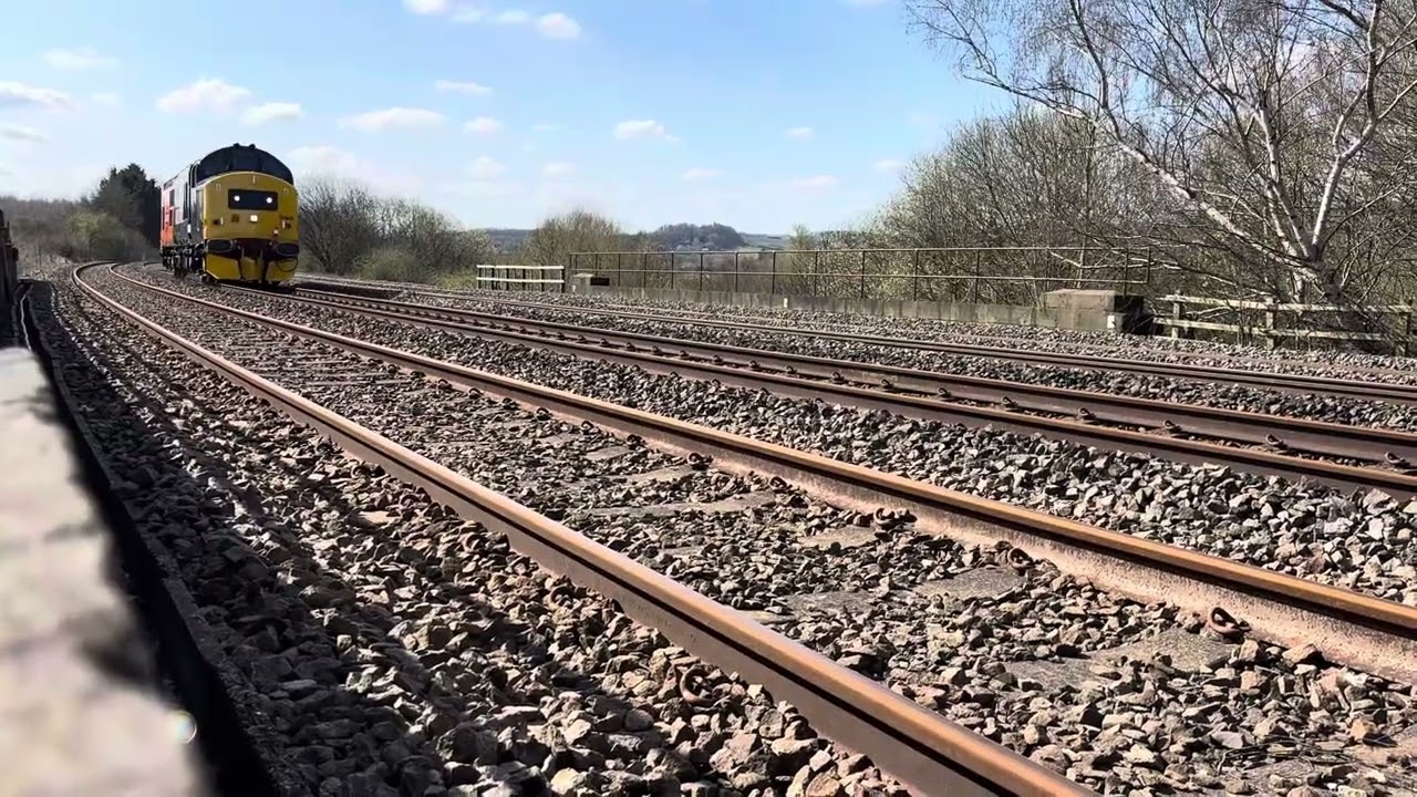 Class 37. Loughborough to Worksop. Pye Bridge.