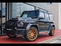 Brabus G700 Widestar 2020 Gold Y Mercedes-AMG G63 - Quick view exterior & interior + Exhaust sound