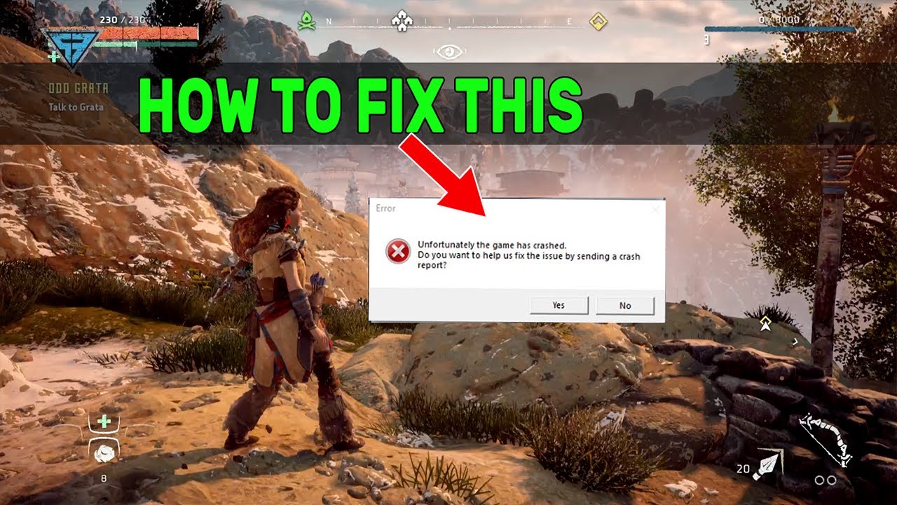 This Horizon Zero Dawn mod attempts to fix the crashes caused by