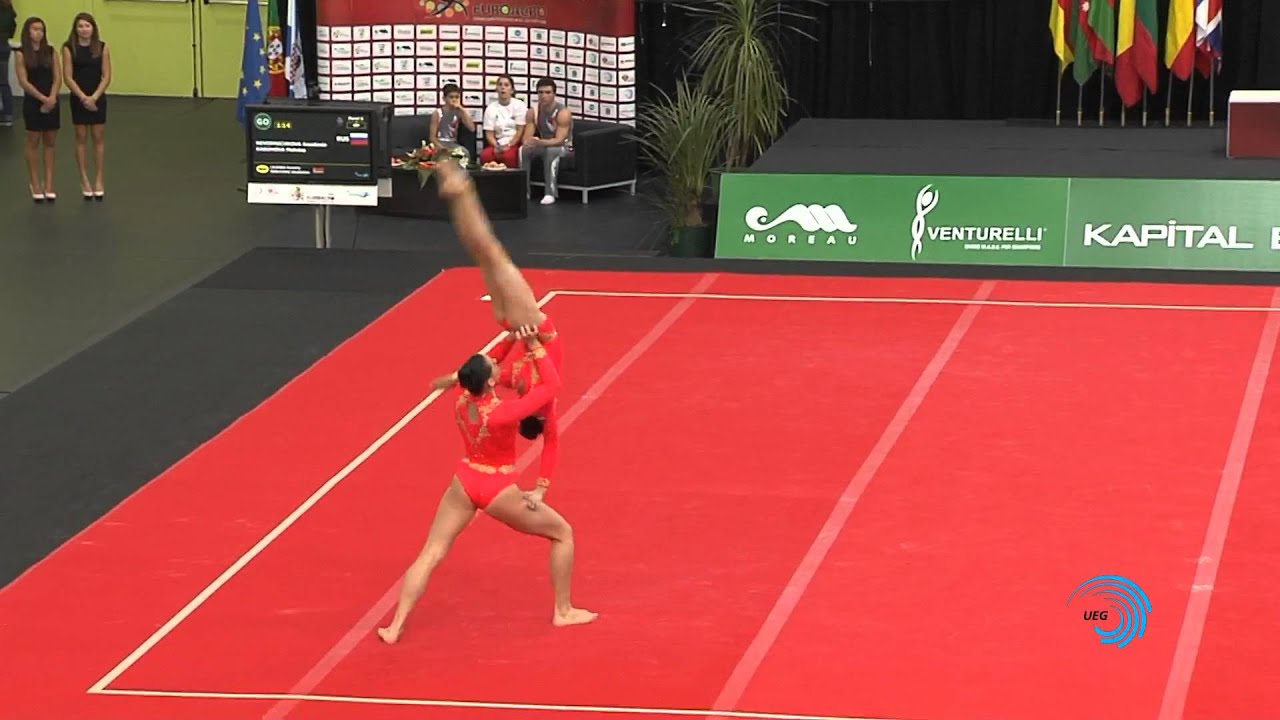Malvina KASUMOVA - Anastasia NEVODNICHKOVA (Russia) -- Euroacro 2013