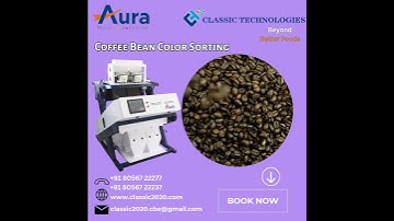 Coffee bean color sorter #machine #sorting #aura #business #classictechnologies #coimbatore