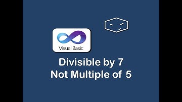 divisible by 7 not multiple of 5 in vb.net