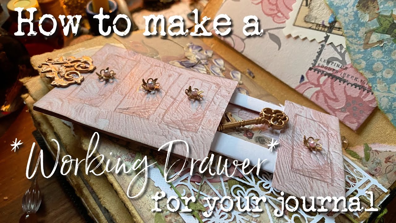 Journal In Drawer 🤯😱 WORKING DRAWER Tutorial for Your Journal | ASMR Art Journaling | No ...