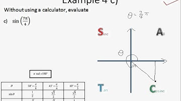 A Maths Chap 11.2  Trigonometric Ratios of Any Angles - Special Angles and Example 4 c)