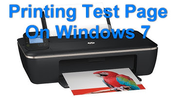 HP Deskjet Ink Advantage 2515 - Printing Test Page On Windows 7 - Preview
