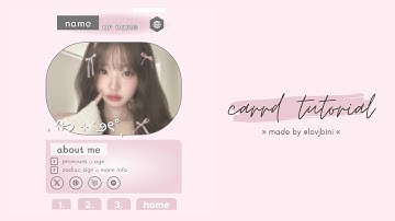 cute & interactive carrd tutorial — © openingsequence