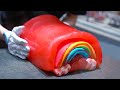 【PAPABUBBLE｜パパブブレ】レインボーキャンディーの作り方🌈｜Handmade Rainbow Candy Making｜Japanese Street Food｜사탕 수제캔디｜手工糖果