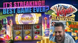 ITS STREAKING!! DIAMOND VEGAS SLOT GOES HOT!! screenshot 1