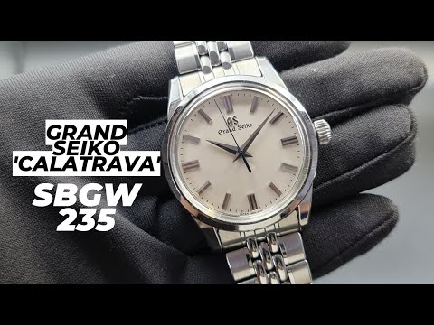 4K] Grand Seiko Elegance Collection Manual Winding on Beads of Rice  Bracelet SBGW235 - YouTube