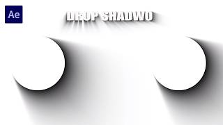 How to Make a Drop Shadow in After Effects  Easy 3D Shadow Effect