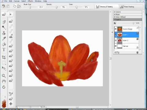 Digital Oil Painting Demo Painted In Corel Painter Essentials 4 By