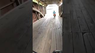 Covered Bridge in Lancaster County PA #motorcycle #motorcycles #coveredbridge #honda #coveredbridges