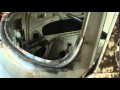 vw bus bay window  windshield rust repair pt 1