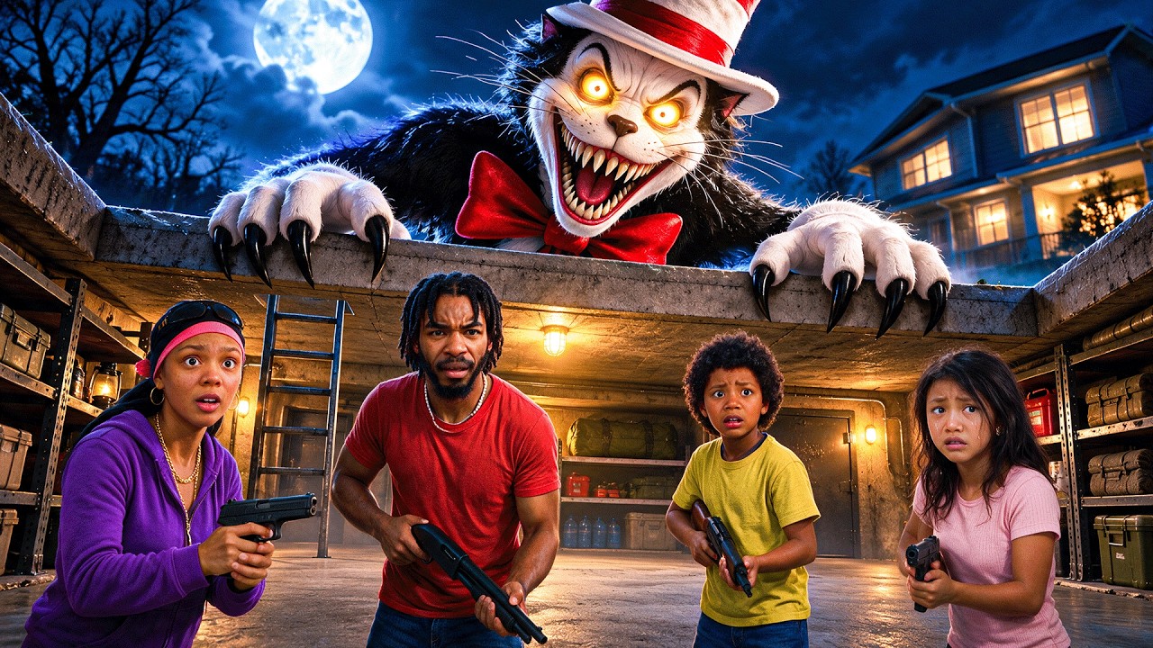 We Build a BUNKER to HIDE from CAT IN THE HAT IN REAL LIFE LifeTogether 🏠 RP | Roblox