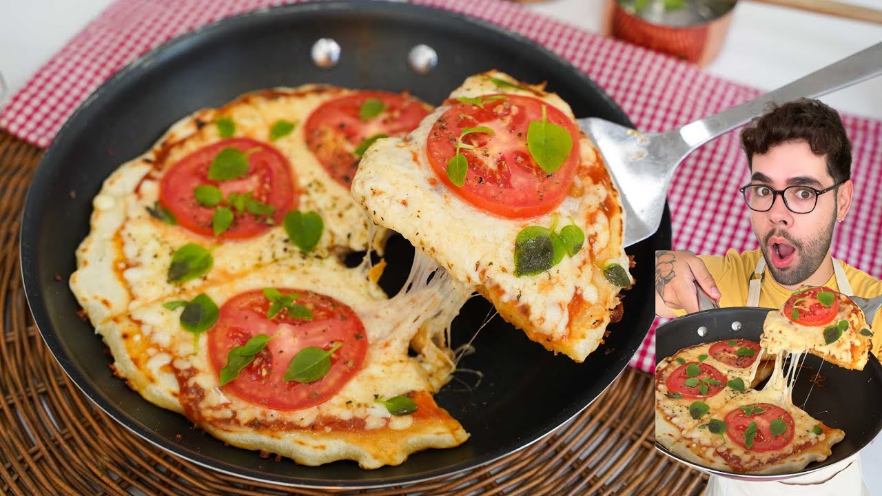 ESSA PIZZA DE FRIGIDEIRA FICA PRONTA EM 10 MINUTOS | FÁCIL E RÁPIDA