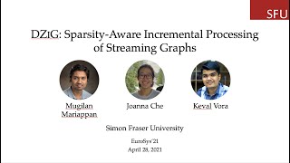 [EuroSys'21] DZiG: Sparsity-Aware Incremental Processing of Streaming Graphs (Long)