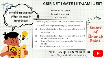 Easiest way to find Branch Point Singularity | Concept and Trick