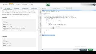 Reverse Array in Group | GFG solution #gfg #dsa #geeksforgeeks
