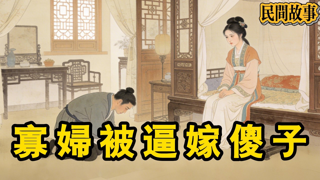 寡婦被逼改嫁，洞房夜傻丈夫突然落淚磕頭，第二天的舉動嚇傻眾人！#民間故事 #聽故事 #人生哲理 #睡前故事 #故事分享 #情感 #民间故事