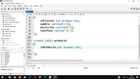 Ejemplo 1 SQL Crear una  Base de Datos y Tablas, con MySQL Parte1