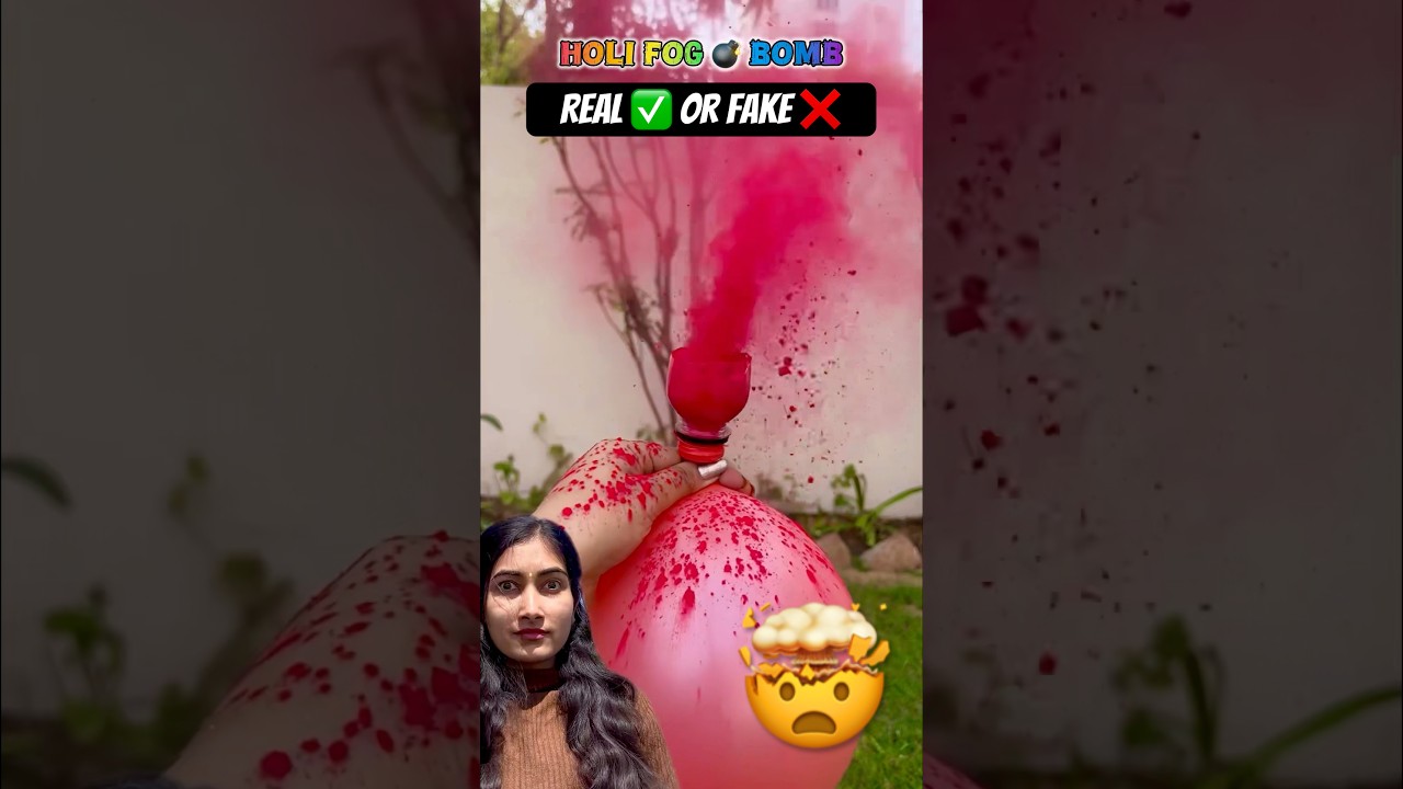 Colour Holi Fog Bomb 🤯 || KaRiPieEast 