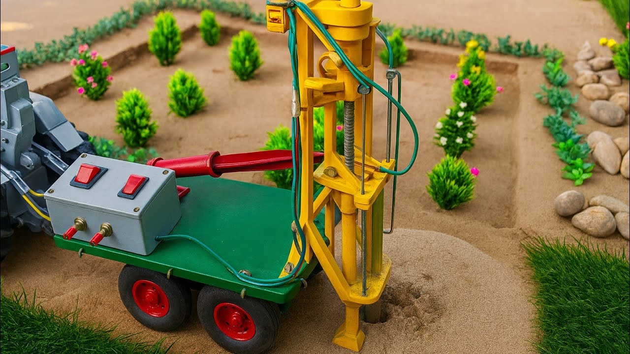 "Mini Borewell Machine Drilling in Garden – High Pressure Water | Water Blast From Mini Bore Machine